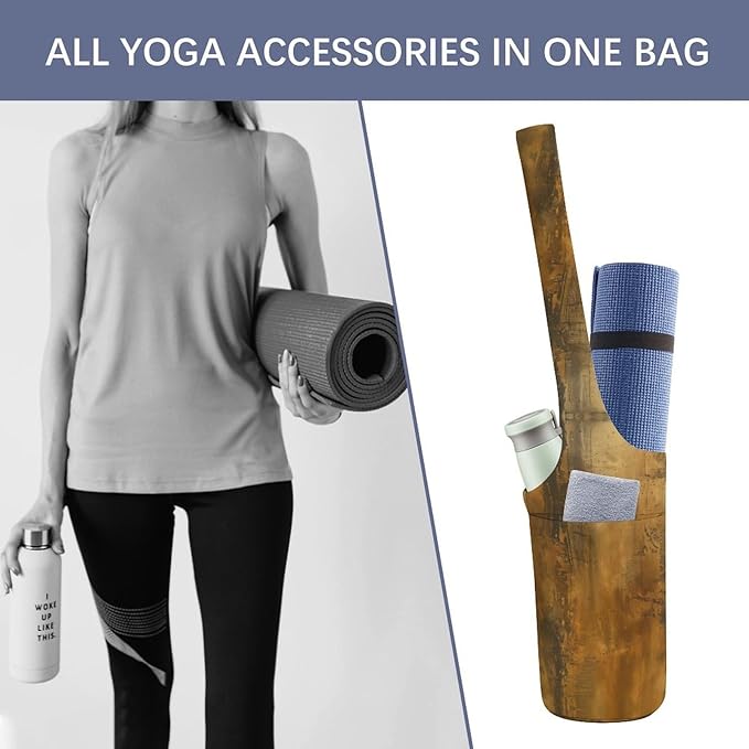 KKdskkds Fantasy Evil EyesYoga Mat Bag Large Opening Long Tote Yoga Mat with Pocket Fit Most Size Mats