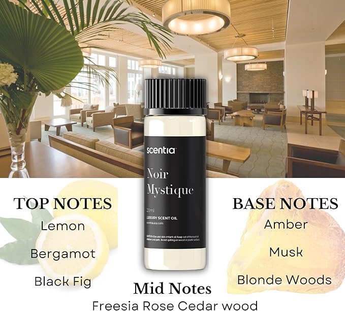 Scentia Luxury Fragrance Collection Diffuser Oils – 3×20 ml Aromatherapy Set | Premium Scents Inspired by 5-Star Destinations | Long Lasting Aroma, Gift-Ready Essential Oil Blend - Made in USA