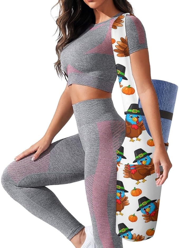 Aiyoolee Yoga Mat Bag with Large Pocket, Strap Bag Carriers for Women