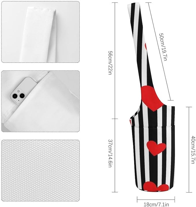 Meaudiwes Large Size Yoga Mat Bag with Long Strap, Yoga Mats Carrier Storage Bag, Exercise Mat Holder Accessories