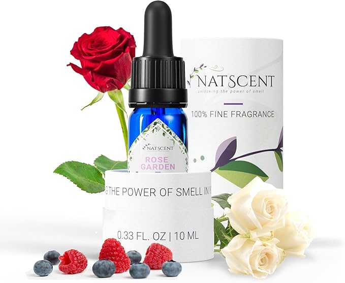 Rose Garden Essential Oils for Diffusers for Home, Nature-derived Rose Essential Oil, Long-Lasting & Family-Friendly Diffuser Oils Scents, IFRA Certified, Cold Air & Ultrasonic – 0. 33 oz