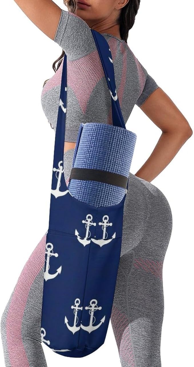 Aiyoolee Yoga Mat Bag Large Tote Carrier Holder with Water Bottle Pocket Yoga Bags