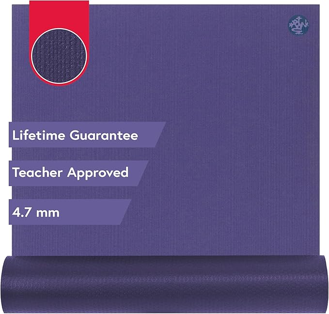 Manduka PROlite Yoga Mat - 4.7mm | Lifetime Durability | Hygienic Construction | Teacher Approved
