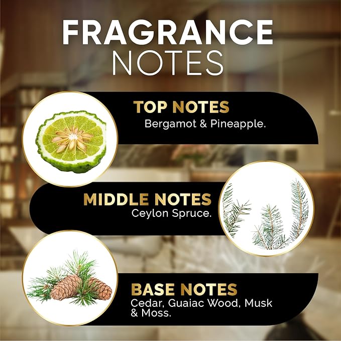 Luxury Hotel Diffuser Oil for Hotels and Homes - Aromatherapy Oils for use with an Essential Oil Diffuser at Home - Fragrance-Scent Diffuser Oil Blend (Winter Spruce) 4.05fl oz (120ml)