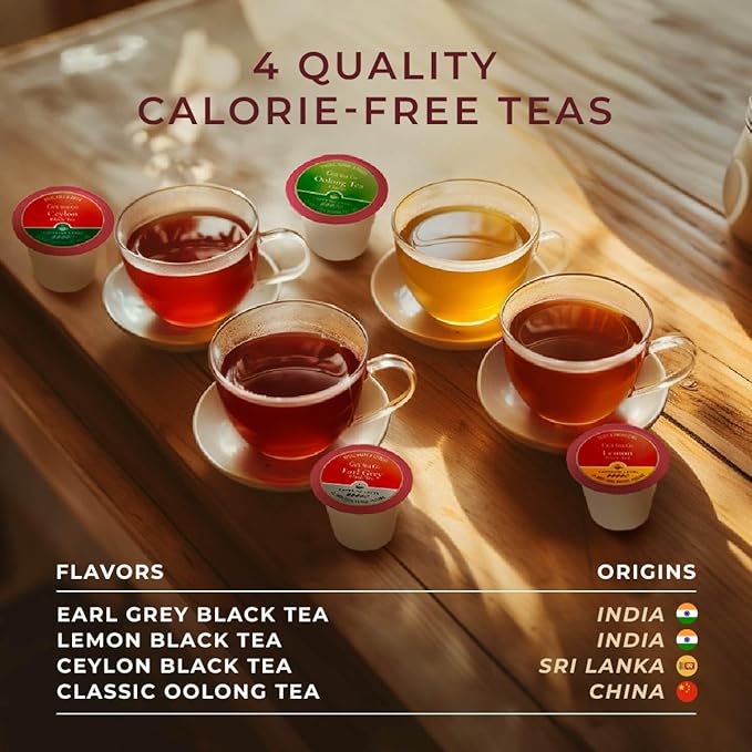 Gya Tea Co Mid-day Refresh Tea Pod Collection Gift Set (16 Count) - Different Flavors Assorted Variety Pack