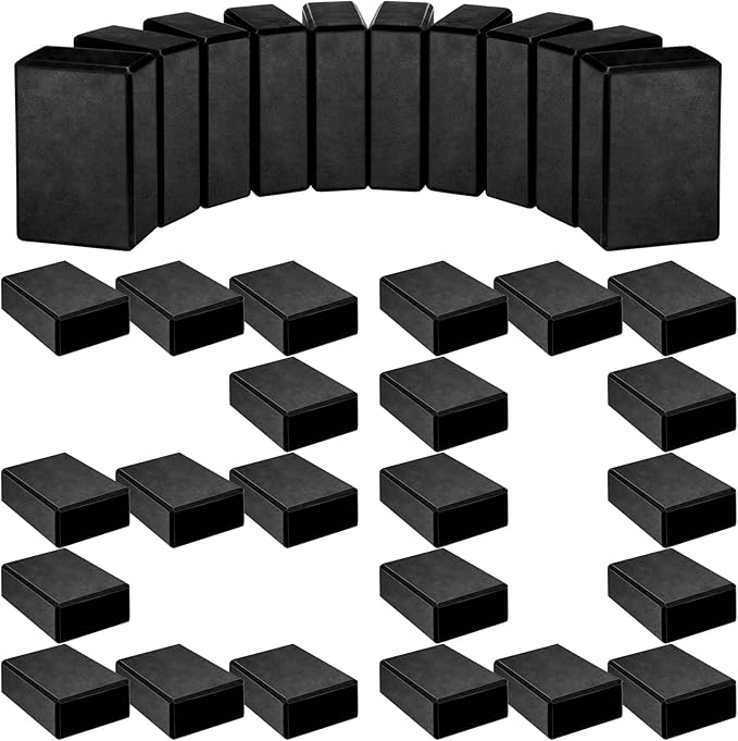 20 Pcs Foam EVA Yoga Blocks Lightweight Non-Slip Supportive Foam Blocks Yoga Prop Accessories for Pilates, Stretching and Meditation, Men and Women Yogi (Black)