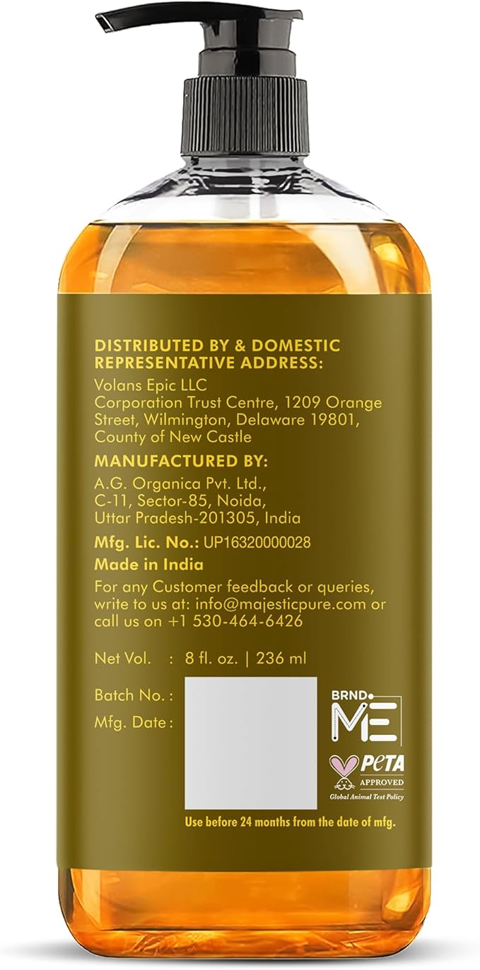 MAJESTIC PURE Eucalyptus Mint Massage Oil for Massage Therapy - Refreshing, and Relaxing - Natural Oils with Eucalyptus Essential Oil - for All Skin Types - Men and Women Massage Lotion- 8 fl oz