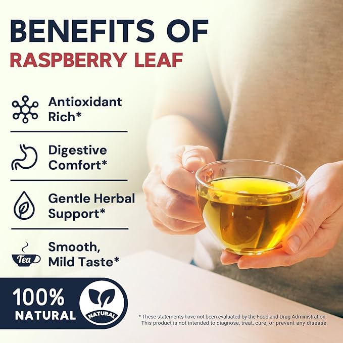 Raspberry Leaf Herbal Tea - 40 Teabags,Raspberry