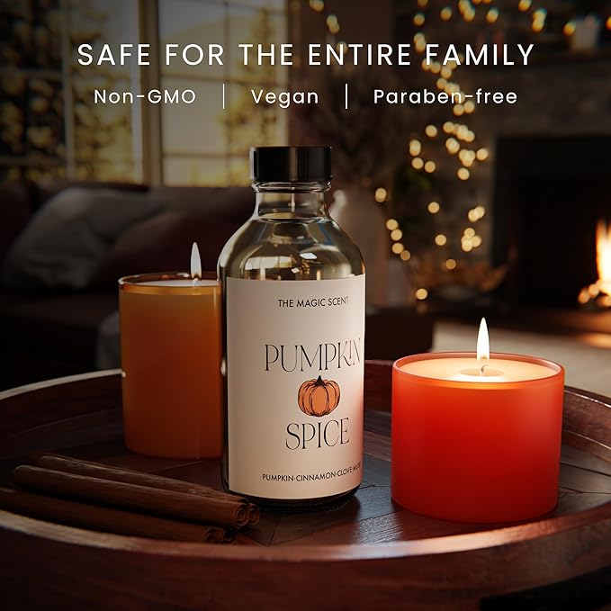 The Magic Scent Pumpkin Spice Aroma Oil - Diffuser Oil Scent - Cold-Air & Ultrasonic Diffuser - Pumpkin Essential Aromatherapy - 8.5 fl oz, 250 mL