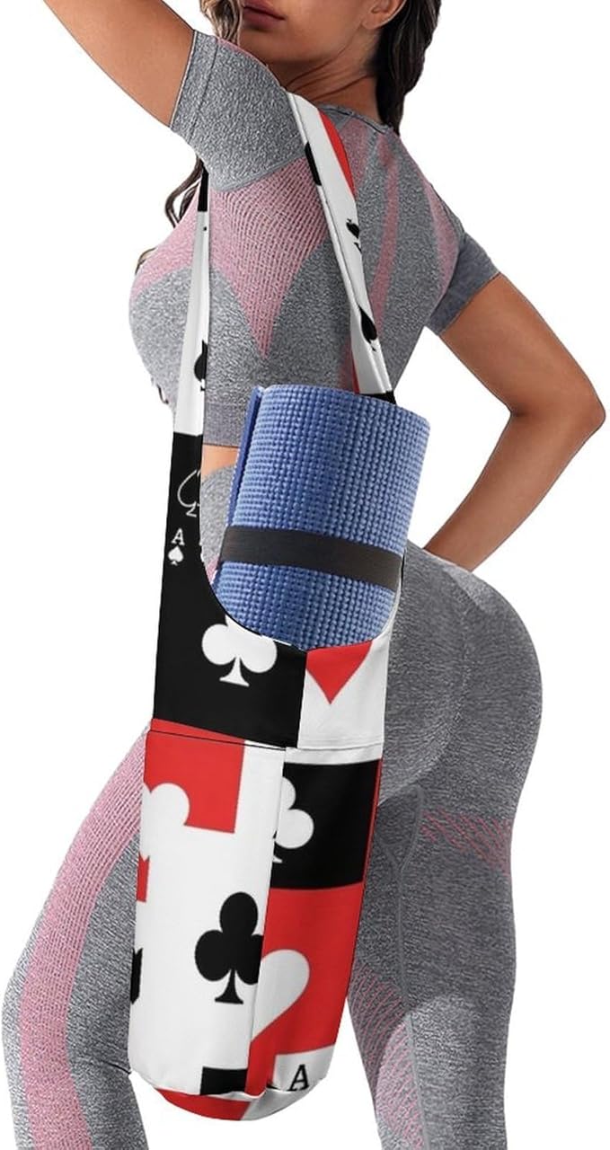 Aiyoolee Yoga Mat Bag Large Tote Carrier Holder with Water Bottle Pocket Yoga Bags
