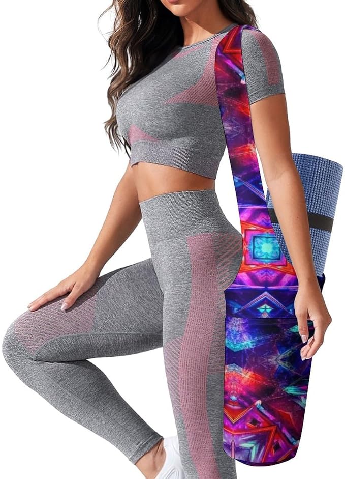 Meaudiwes Large Size Yoga Mat Bag with Long Strap, Yoga Mats Carrier Storage Bag, Exercise Mat Holder Accessories