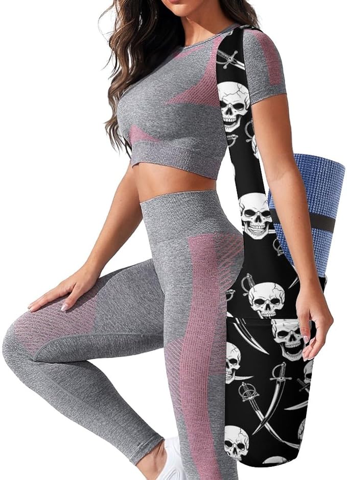 Meaudiwes Large Size Yoga Mat Bag with Long Strap, Yoga Mats Carrier Storage Bag, Exercise Mat Holder Accessories