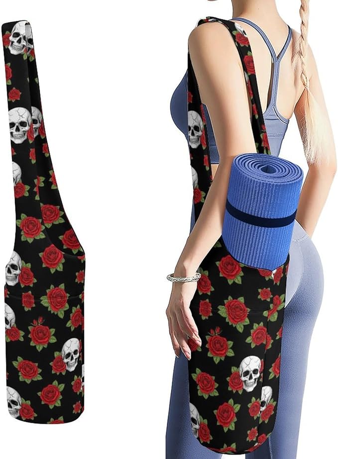 Meaudiwes Large Yoga Mat Bag Fit Most Size for Ladies Yoga Mats Carrier Bags Multi-Functional Exercise Mat Holder Storage Bag