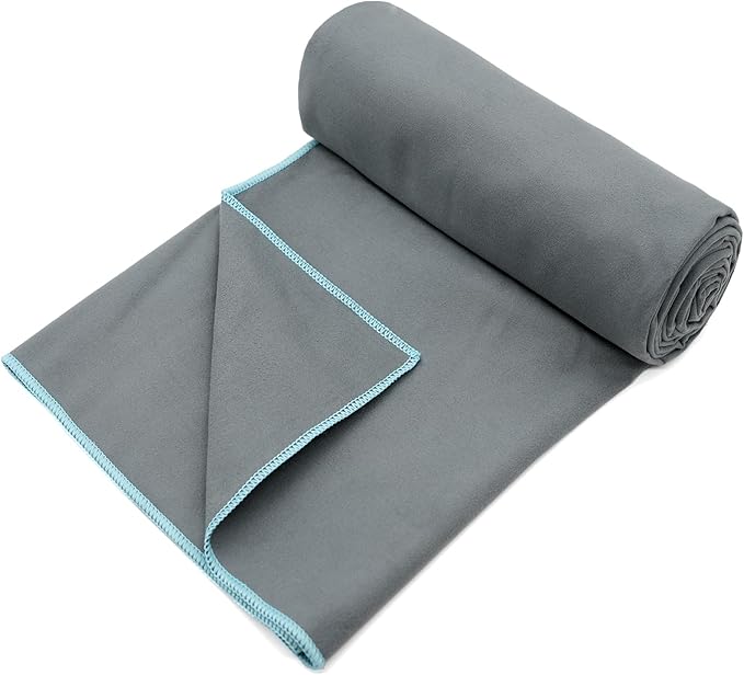 Eunzel Hot Yoga Towel Non-Slip Yoga Mat Towel Ultra-Absorbent Microfiber Towel for Hot Yoga, Pilates，Bikram and Workout 26.5"x 72"