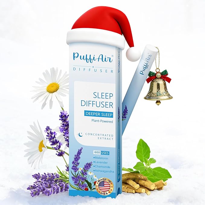 Herbal Anxiety Pen - Melatonin Diffuser with Lavender, Chamomile & Ashwagandha for Sleep Support & Stress Relief - 600 Uses