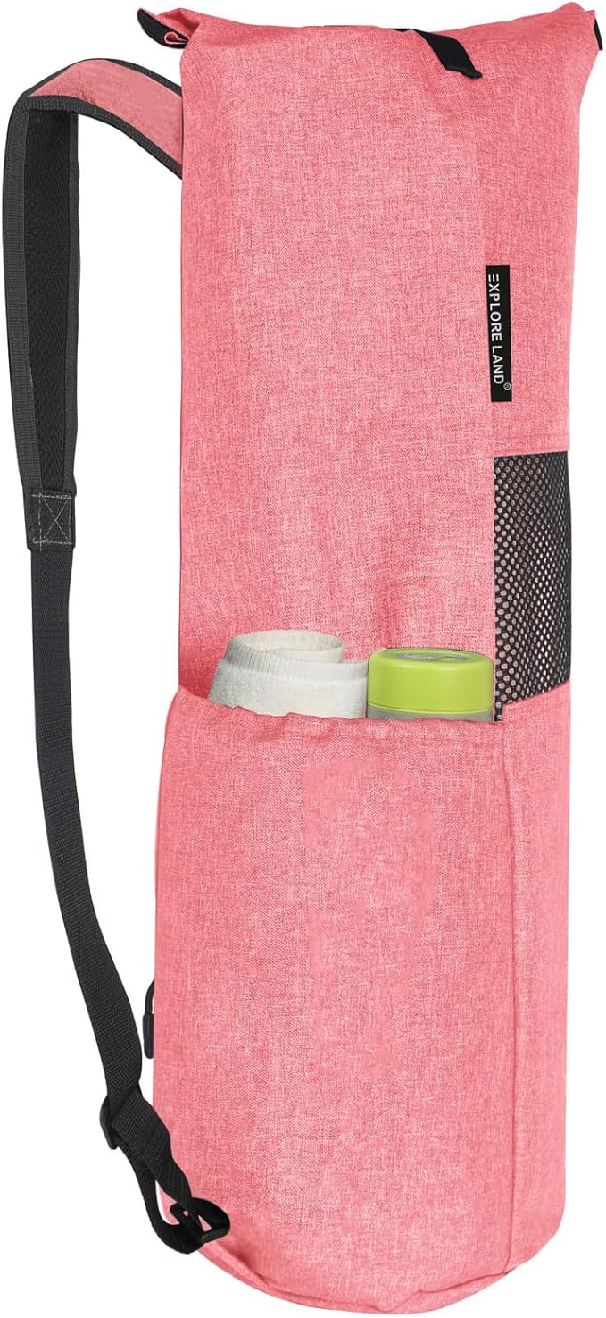 Explore Land Oxford Yoga Mat Storage Bag with Breathable Mesh Window and Large Pockets