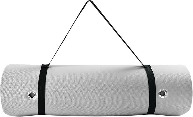 TONE Fitness Hanging Yoga Mat, Pilates Mat, Exercise Mat for Home Workouts with Carry Strap | V Pattern | Multiple Colors