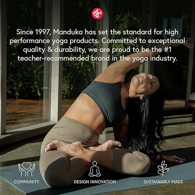 Manduka PROlite Yoga Mat - 4.7mm | Lifetime Durability | Hygienic Construction | Teacher Approved