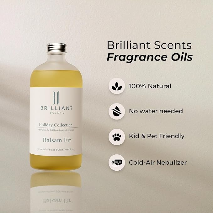 Brilliant Scents Balsam Fir Scent | Canadian Fir Needle, Fresh Air, Juniper Berry | Luxury Home & Business Scent | Fragrance Oil | 200ML