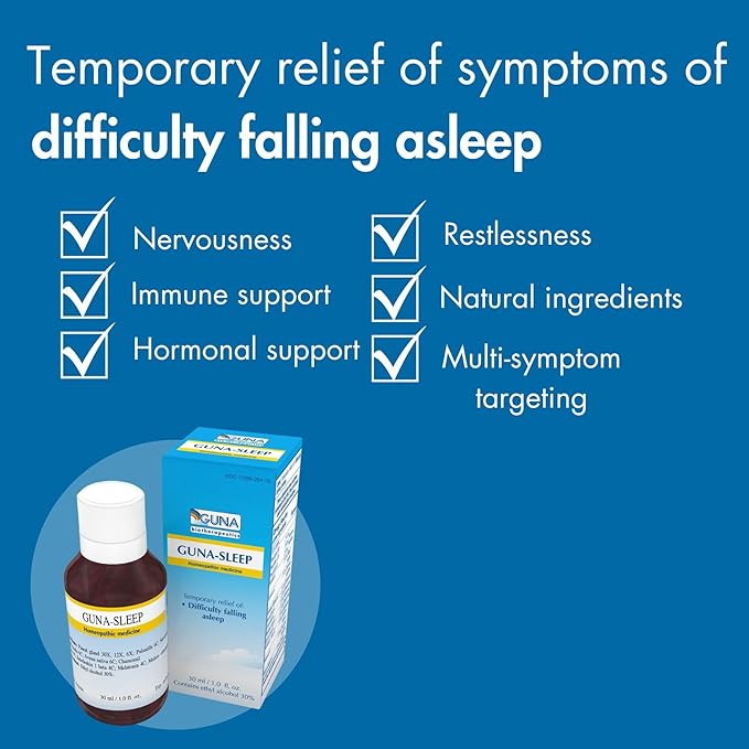 Guna Sleep Homeopathic Natural Sleep Support Aid - 1 Ounce