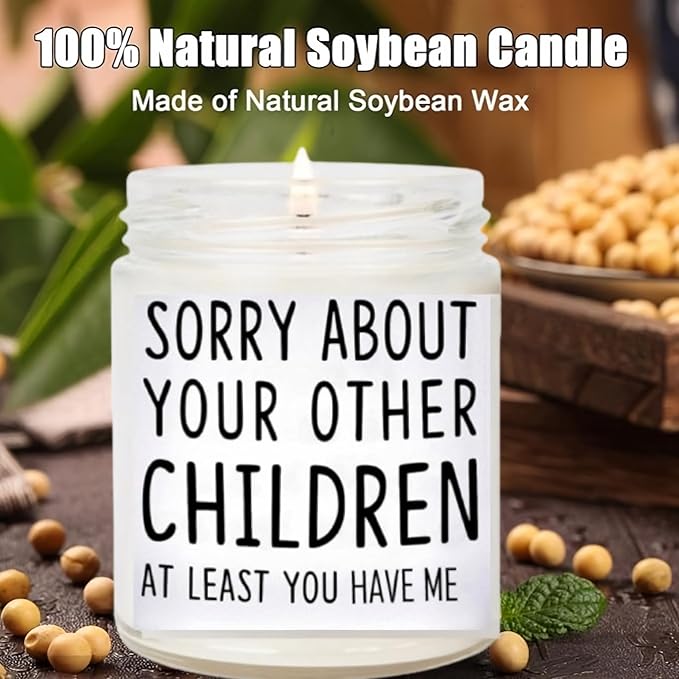 Fathers Day Gifts, Candle Birthday Gifts for Mom, Dad, Men, Women from Daughter and Son, Funny Long Lasting Vanilla Soy Scented Candles, Gifts for Mom, Dad Gifts Ideas, Unique Presents for Mom and Dad