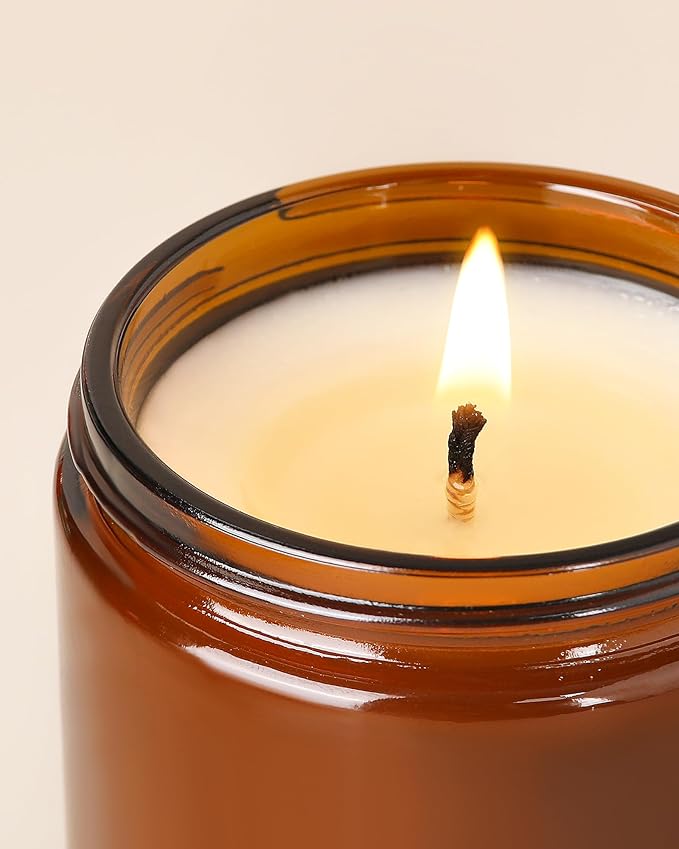 AOOVOO Vanilla Cream Candles - 22 oz Scented Candles, Aromatherapy Candle, Soy Candle for Home Scented