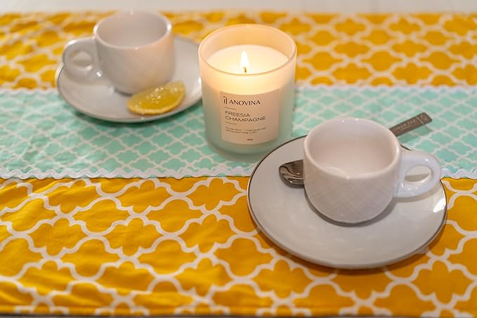 Champagne Toast Candle Gift – Luxury Freesia & Champagne Scent – Scented Candles for Women – Aromatherapy Candle Gift Box – Made in USA – Brown Glass Jar