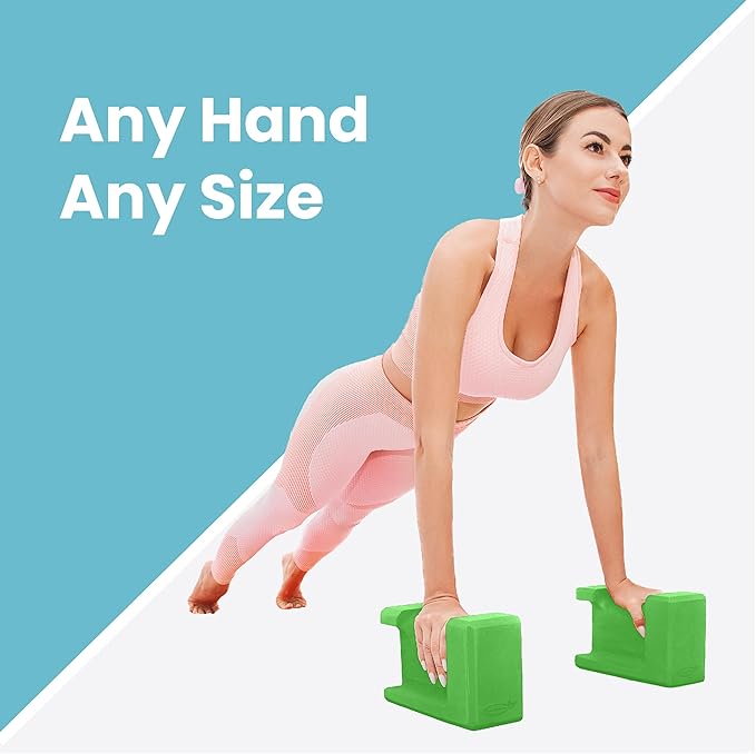 Ergo Yoga Blocks, Relieve Wrist Pain, Improve Comfort and Grip, Contoured Design, Pilates Exercise Balance & Stretching