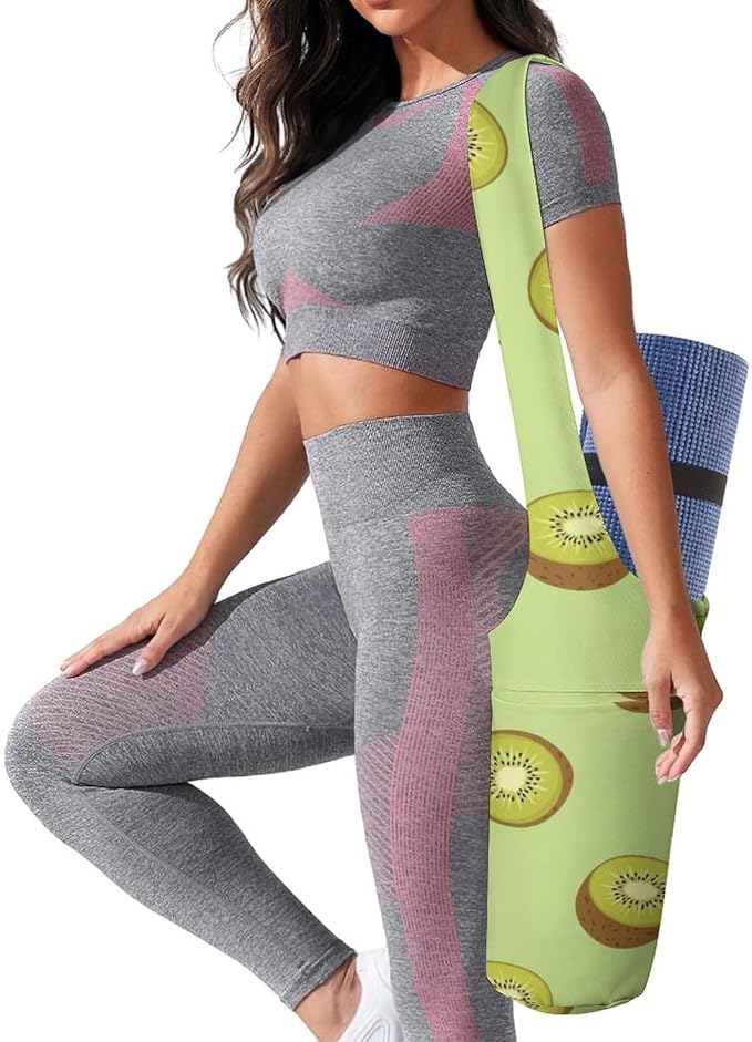 Meaudiwes Large Size Yoga Mat Bag with Long Strap, Yoga Mats Carrier Storage Bag, Exercise Mat Holder Accessories