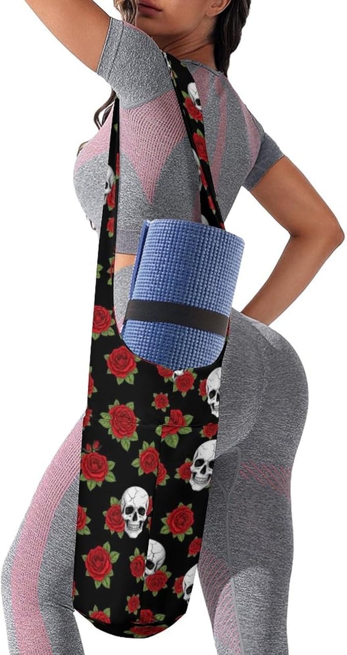 Meaudiwes Large Yoga Mat Bag Fit Most Size for Ladies Yoga Mats Carrier Bags Multi-Functional Exercise Mat Holder Storage Bag