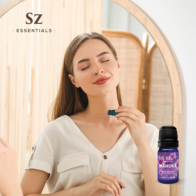 Manuka Essential Oil - New Zealand - 100% Pure and Natural, Undiluted - Promotes Natural Solution for Relaxation with Soothing, Fresh and Earthy Aroma - 0.17 fl oz (5ml)