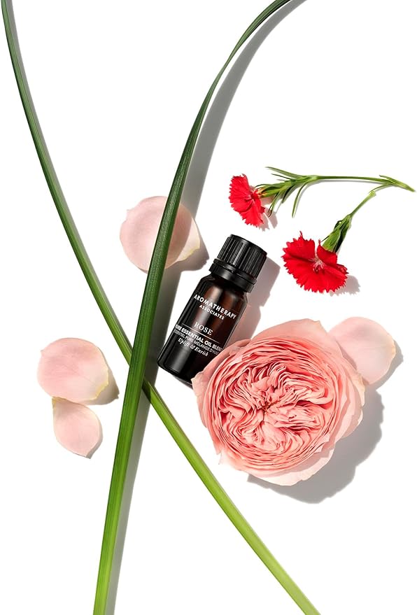 Aromatherapy Associates Rose Pure Essential Oil Blend. Premium Undiluted Blend to Uplift The Senses. Hand-Crafted with Rose, Geranium and Palmarosa (0.33 fl oz)
