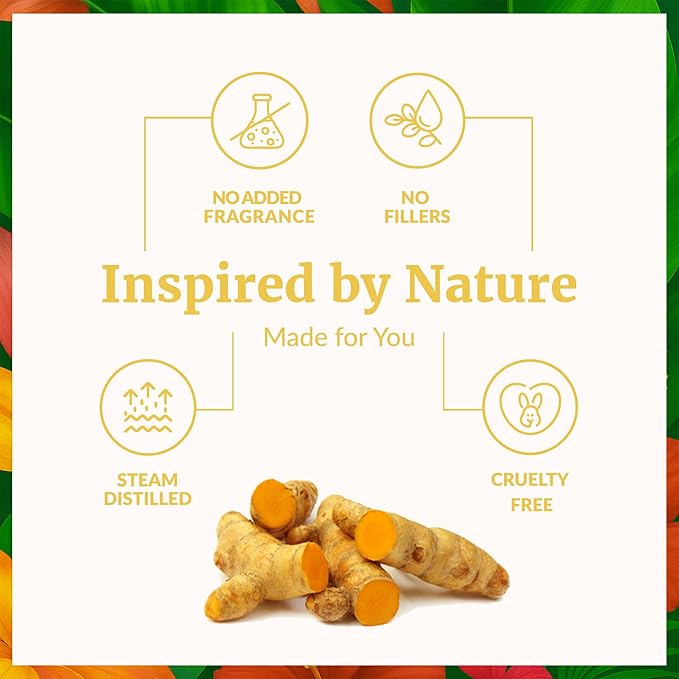 SVA Turmeric Essential Oil – 4 Fl Oz – 100% Natural Turmeric Oil - for Diffuser, Hair Care, Face, Skin Care, Aromatherapy, Scalp and Body Massage, Soap and Candle Making – with Dropper