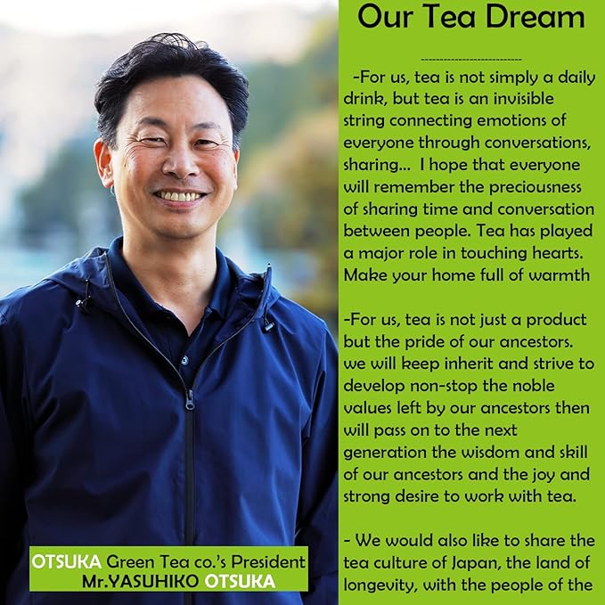 Otsuka Green Tea Co - First Spring Blend – Authentic Japanese First Harvest Kakegawa Number One Deep Steam Sencha Green Tea 300g - Direct Imported From Japan Kakegawa City