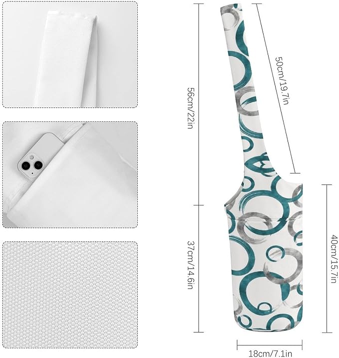KKdskkds Fresh AvocadoYoga Mat Bag Large Opening Long Tote Yoga Mat with Pocket Fit Most Size Mats