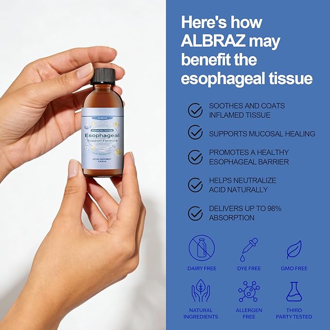 EsoRepair Nano Esophageal Health Supplements for Men & Women - Digestive Comfort, Heartburn Relief & Tissue Healing - Slippery Elm Bark, Zinc L-Carnosine & Aloe Vera Extract - Non-GMO & Dairy Free