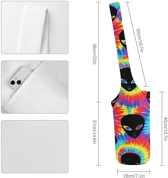 Aiyoolee Yoga Mat Bag for Women with Large Pocket, Yoga Gifts Accessories with Adjustable Shoulder Strap for Workout Stuff