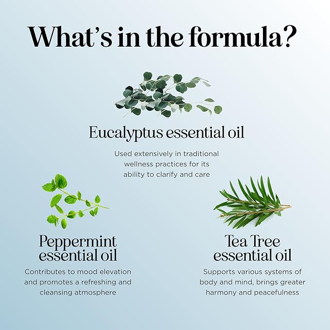 Breathe Essential Oil for Diffuser - Invigorating and Refreshing Breathe Essential Oil Blend with Eucalyptus Peppermint Tea Tree and Mint for Diffusers for Home and Shower Aromatherapy (2 Fl Oz)