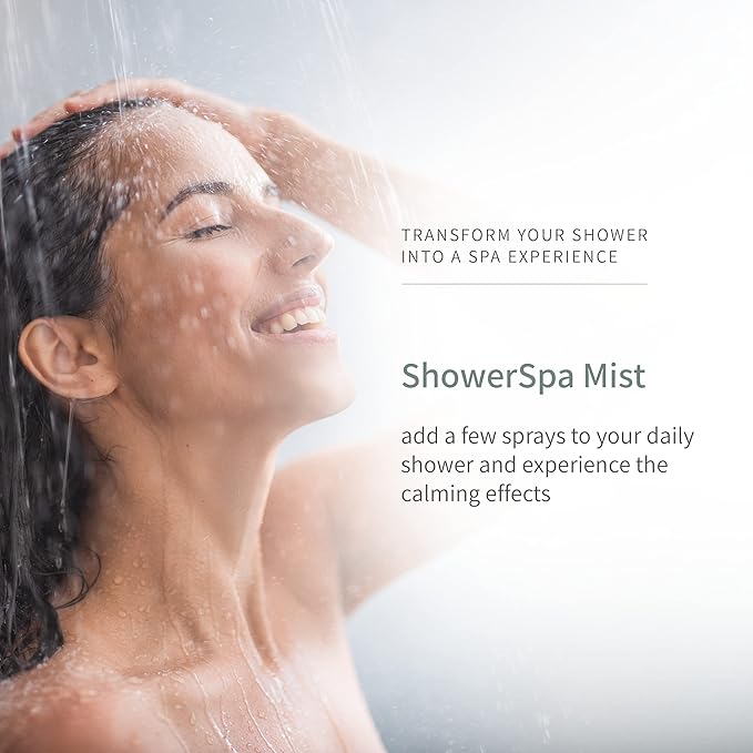 European Spa Source Lavender + Eucalyptus ShowerSpa Mist Spray for Aromatherapy, at Home Spa Experience, Sinus Congestion Relief, and Tension Relief, 4 fl oz.