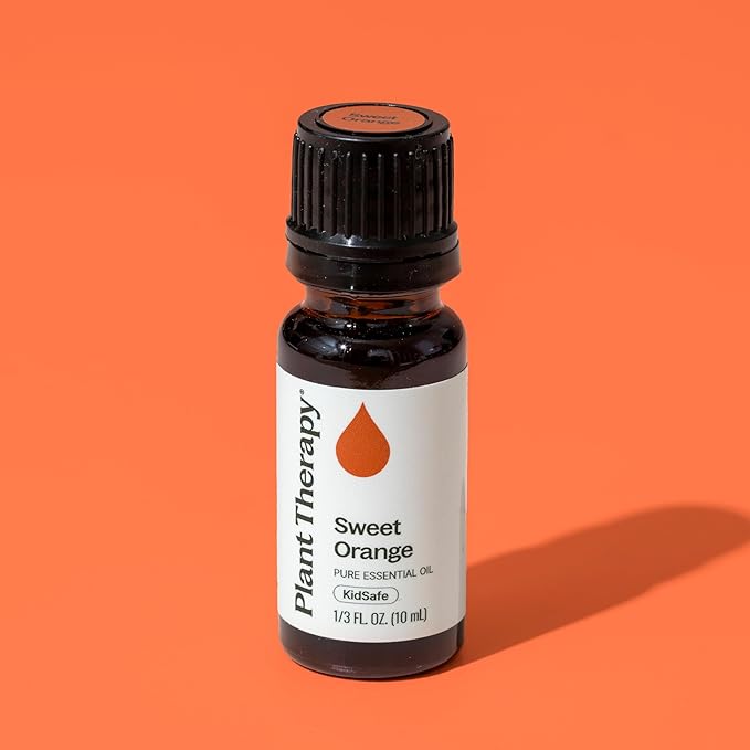 Plant Therapy Sweet Orange Essential Oil 100% Pure, Undiluted, Natural Aromatherapy, Therapeutic Grade 10 mL (1/3 oz)