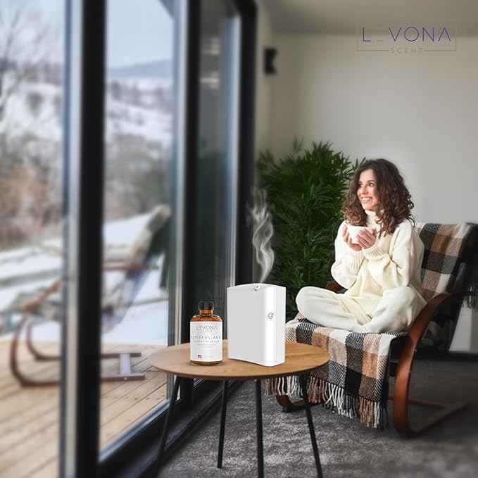 Levona Scent Essential Oils for Diffuser: Blissful Aura with Notes of Amber, Musk & Jasmine - Home Luxury Scents for Hotel - Fragrance Oil - 500 Ml Essential Oil