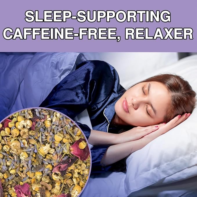 BREWIX, Valerian Comfort Tea for Sleep and Relaxation (40+ Cups, 2.82oz/80g) Caffeine-Free and Calming for Bedtime | Valerian Root, Chamomile & Lavender | Perfect Wellness Sleep