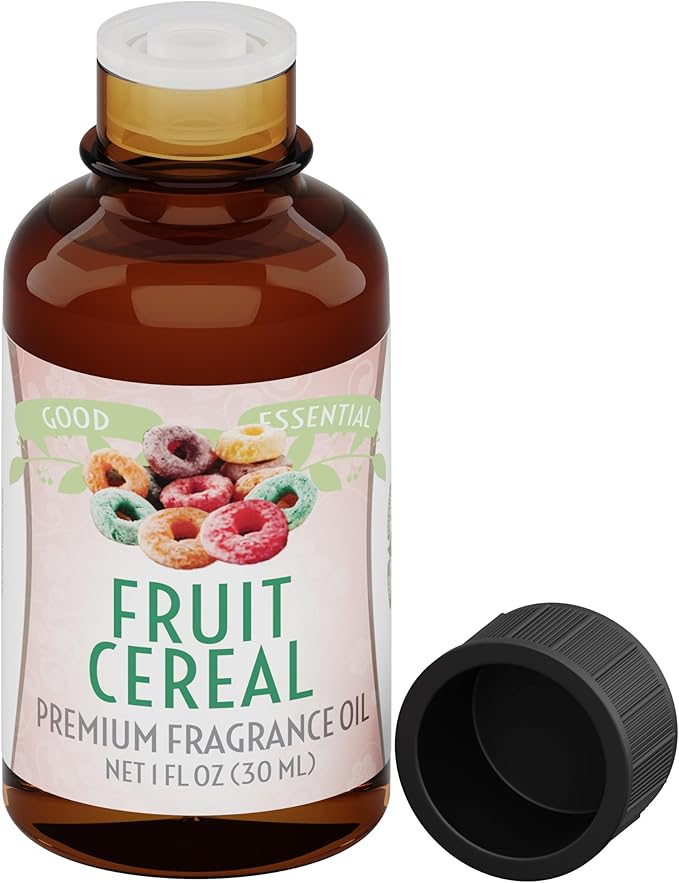 Good Essential Professional Fruity Cereal Fragrance Oil 1 fl oz (30ml) for Candles, Soaps, Lotions, Perfume, Diffuser, Candle Making, Scented Oils
