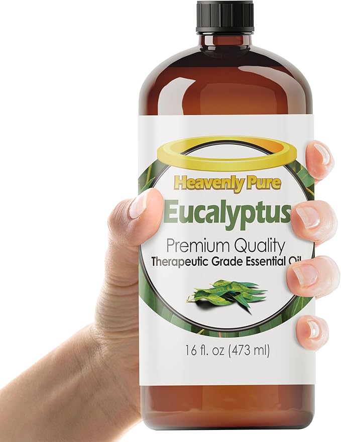 Eucalyptus Essential Oil 16 oz Large Bottle for Spray, Diffuser, Humidifier - 473 ml