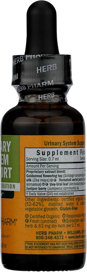 Herb Pharm Urinary System Support Liquid Herbal Formula, 1 Fl Oz