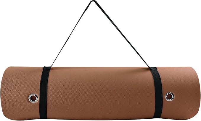 TONE Fitness Hanging Yoga Mat, Pilates Mat, Exercise Mat for Home Workouts with Carry Strap | V Pattern | Multiple Colors