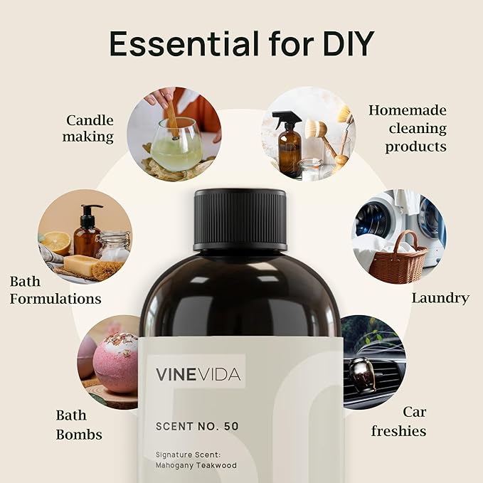 VINEVIDA Scent NO. 3501 Fragrance Oil - 120mL (4oz) - Inspired by: Rush (Men) Fragrance Oil for Candle Making - Made in USA Candle Scents Scents for Soap Making