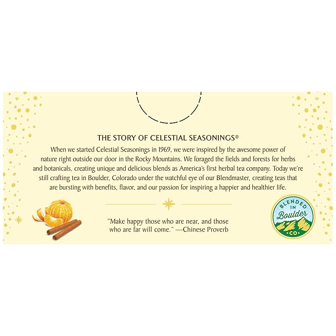 Celestial Seasonings Herbal Tea, Mandarin Orange Spice, 20 Count (Pack of 6)