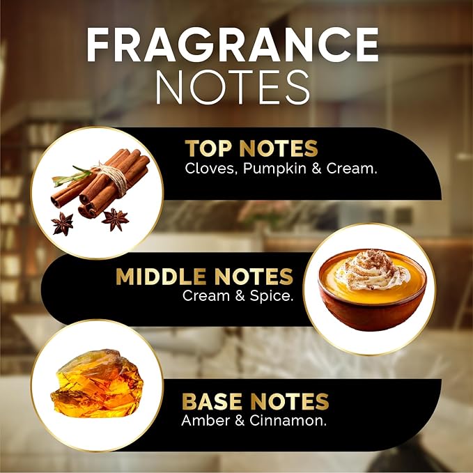 Luxury Hotel Diffuser Oil for Hotels and Homes - Aromatherapy Oils for use with an Essential Oil Diffuser at Home - Fragrance-Scent Diffuser Oil Blend (Pumpkin Spice) 4.05fl oz (120ml)