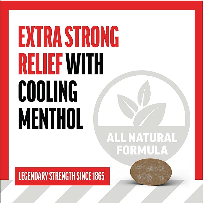 Fisherman's Friend Original Extra Strong Cough Lozenges (20 Drops x 24-Pack), 10mg Natural Menthol, Cooling Relief from Sore Throat, Persistent Cough & Everyday Irritation, Vegan & Gluten-Free